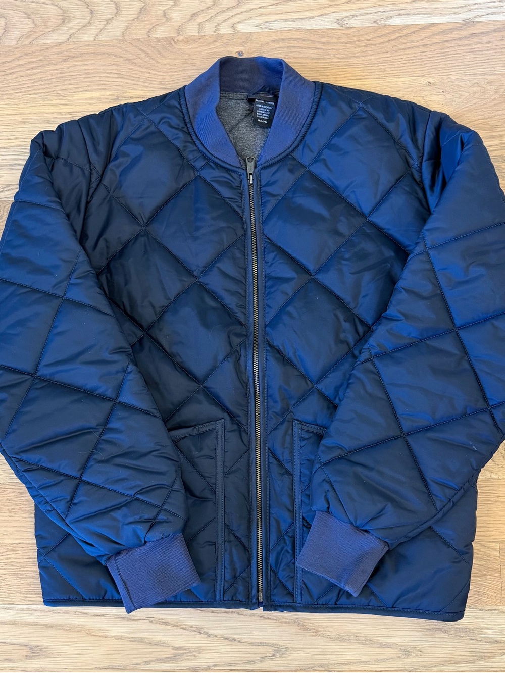 Dickies Navy Diamond Quilted Bomber Jacket Men’s Medium